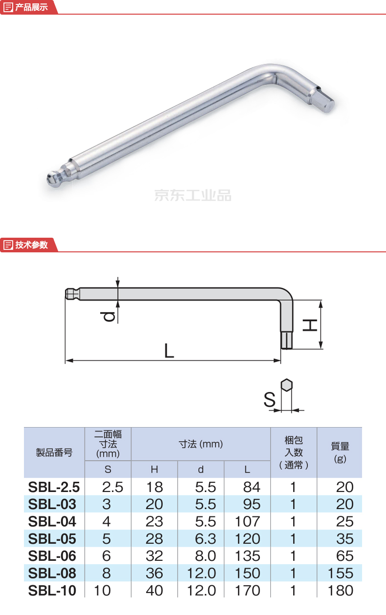 商品详情 品牌证书 系列 sus 产品类型 l形内六角扳手 件数 1 规格 4