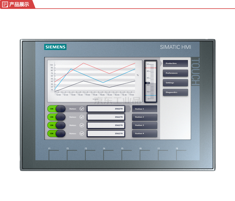 西门子 simatic hmi ktp900 9寸tft显示屏,800×480;ktp900 pn