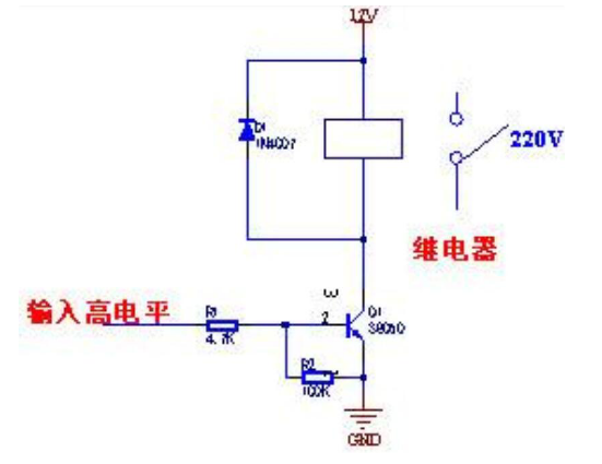 电磁继电器电路图