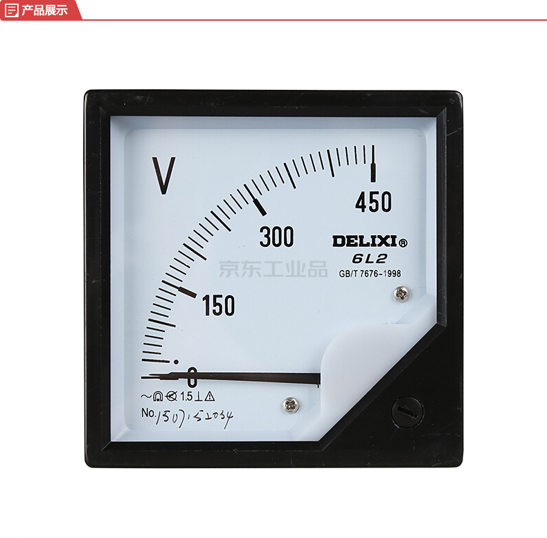 德力西 模拟指示电测量仪表;6l2-10kv/100v